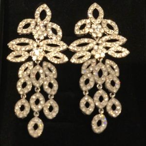 Beautiful costume jewelry chandelier earrings